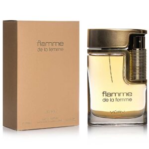 Parfum arabesc FLAMME DE LA FEMME este un parfum produs de casa de parfumuri VURV by LATTAFA, ce prezinta note florale orientale deosebite.