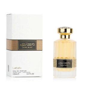 Parfum arabesc MA'ANI Lattafa este un parfum produs de casa de parfumuri LATTAFA, ce prezinta note orientale deosebite.