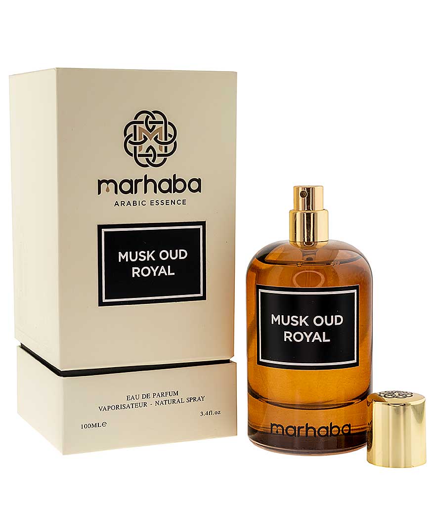 Parfum-arabesc-MUSK-OUD-ROYAL Parfum arabesc MUSK OUD ROYAL este un parfum produs de casa de parfumuri MARHABA, ce prezinta note lemnoase orientale.