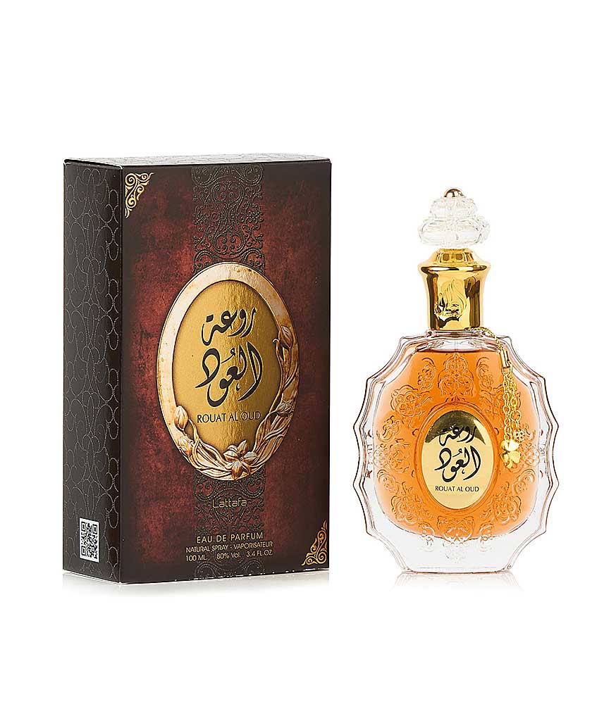 Parfum-arabesc-ROUAT-AL-OUD Parfum arabesc ROUAT AL OUD este un parfum produs de casa de parfumuri LATTAFA, ce prezinta note orientale deosebite.