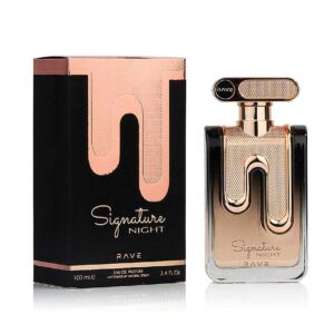Parfum arabesc SIGNATURE NIGHT 100ml este un parfum produs de casa de parfumuri VURV by LATTAFA, ce prezinta note florale orientale deosebite.