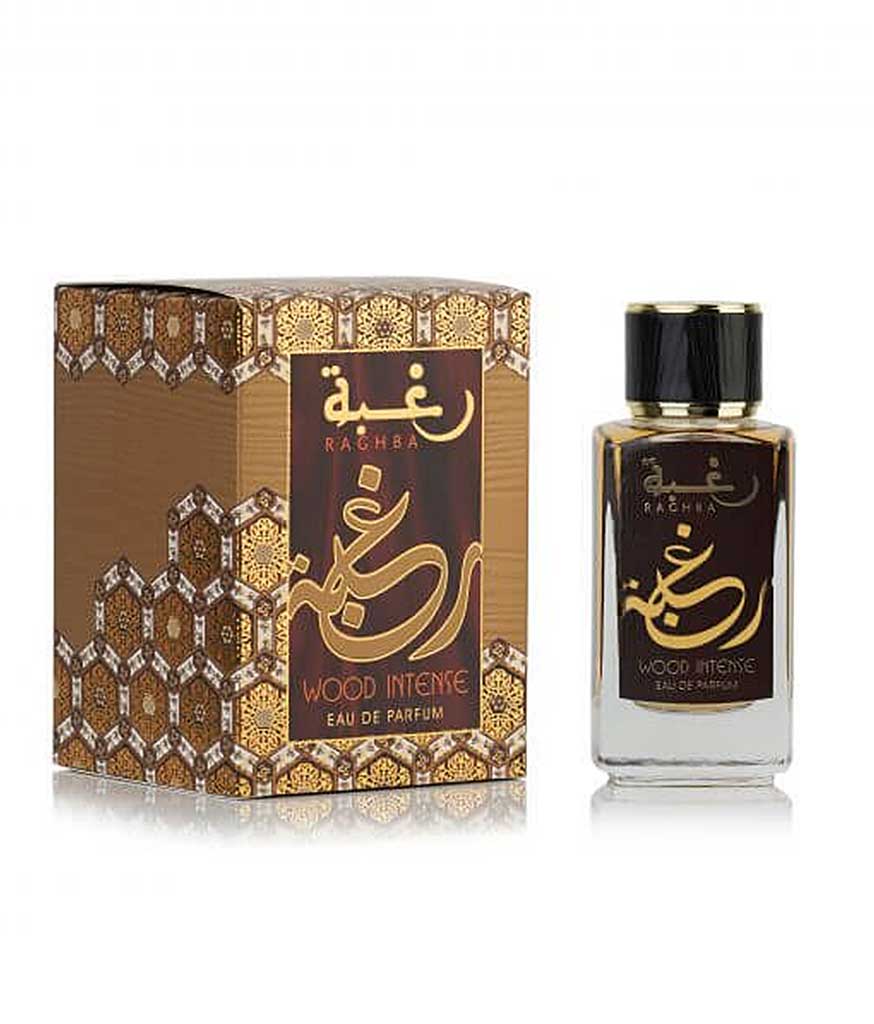 Parfumuri-arabesti-RAGHBA-WOOD-INTENSE Parfumuri arabesti RAGHBA WOOD INTENSE este un parfum produs de casa de parfumuri LATTAFA, ce prezinta note lemnoase orientale deosebite.