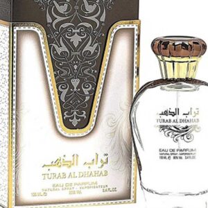Parfum arabesc Turab Al Dhahab 100ml este un parfum produs de casa de parfumuri Ard Al Zaafaran, ce prezinta note orientale floral fructate deosebite.