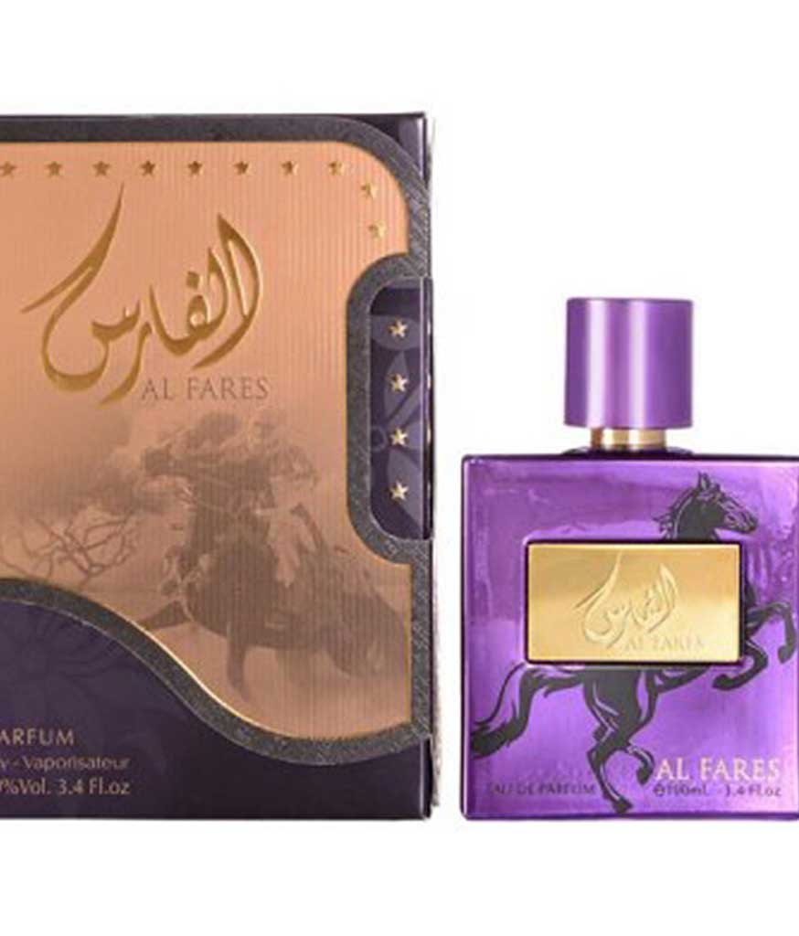 Parfumuri-arabesti-Al-Fares-100ml Parfumuri arabesti Al Fares 100ml este un parfum produs de casa de parfumuri Ard Al Zaafaran, ce prezinta note orientale deosebite.