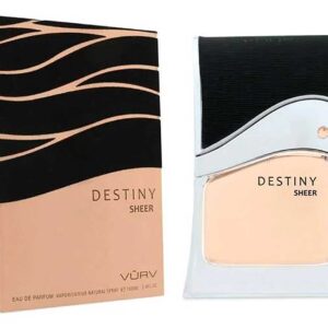 Parfum arabesc Destiny Sheer VURV 100ml este un parfum produs de casa de parfumuri LATTAFA, ce prezinta note orientale lemnoase deosebite.